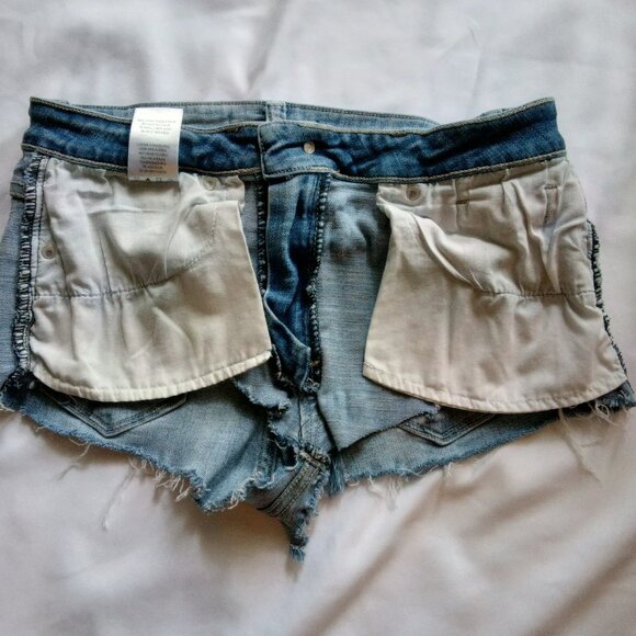 KanCan Womens Highly Distressed Daisy Duke Cut Offs Short Denim Jean Shorts☀🌊🌺 - Picture 7 of 12